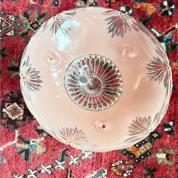 Charming Pink Bedroom Glass Ceiling Light Shade Art Deco Ceiling Light Shade - Picture 5 of 14